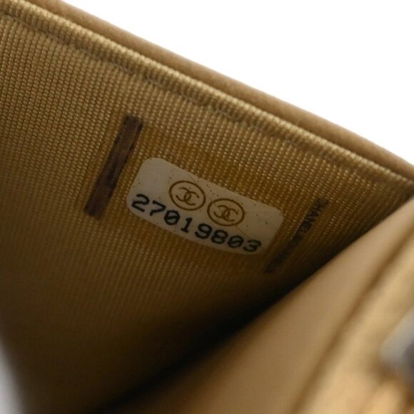 Chanel Beige Lambskin Rhinestone Camellia WOC Shoulder Wallet Bag 185633 - Picture 7 of 7